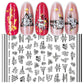 3D Nagelaufkleber, love Aufkleber, Gesicht Muster, Valentinstag Nail art Dekoration, Liebesherz