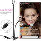 Selfie Ring Licht mit Flexible Handy Halter, Faule Halterung Schreibtisch Lampe LED für Youtube, Live Stream, Büroarbeit