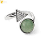 Cocktailring aus natürlichen Steine, Einstellbare Finger Ring für Damen