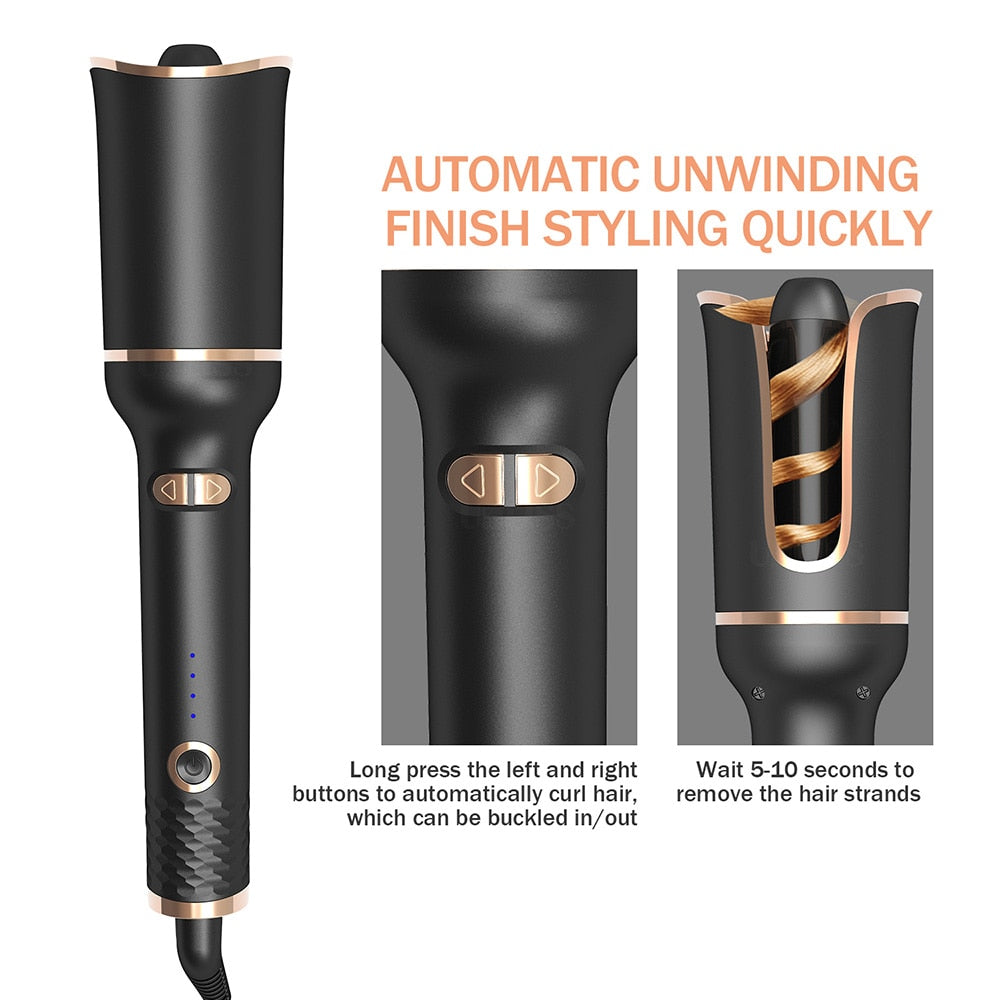 Automatischer Lockenwickler, automatischer Lockenstab, rotierender Keramik-Luftlockenwickler