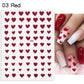 3D Nagelaufkleber, love Aufkleber, Gesicht Muster, Valentinstag Nail art Dekoration, Liebesherz