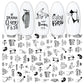 3D Nagelaufkleber, love Aufkleber, Gesicht Muster, Valentinstag Nail art Dekoration, Liebesherz