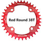 Runde Narrow Wide Kettenblatt MTB Mountainbike Fahrrad 32T, 34T, 36T, 38T Kurbelgarnitur Einzelne Zahn platte