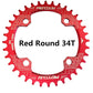 Runde Narrow Wide Kettenblatt MTB Mountainbike Fahrrad 32T, 34T, 36T, 38T Kurbelgarnitur Einzelne Zahn platte