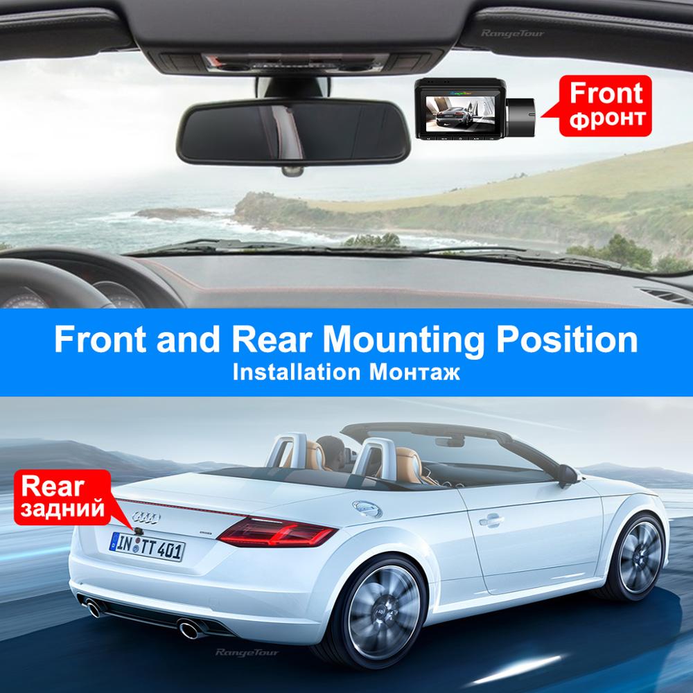 2-Kameras Car DVR mit WiFi ADAS Dash Cam Dual Lens 1080P+1080P, doppelte Videoaufnahme
