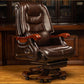 Leder-Chefstuhl, Business-Massage-Chefsessel, Massivholz-Bürostuhl, Liege-Lift-Drehstuhl, Heimcomputer-Stuhl