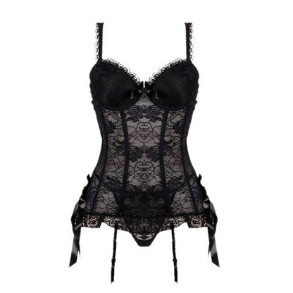 Sexy atmungsaktiver Bustier und Korsett für Damen, hochelastisch, Gothic-Korsett, Taillentrainer, Bodysuit