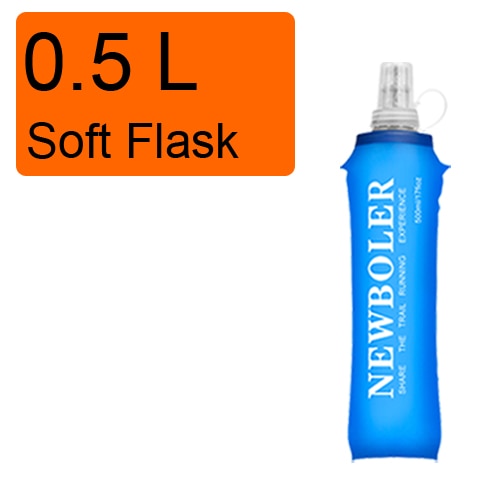 250 ml 500 ml Soft Flask, zusammenklappbare Wasserflasche, TPU-frei, zum Laufen, Trinkrucksack, Hüfttasche, Weste, SD09, SD10