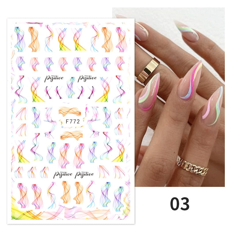 3D Nagelaufkleber, love Aufkleber, Gesicht Muster, Valentinstag Nail art Dekoration, Liebesherz