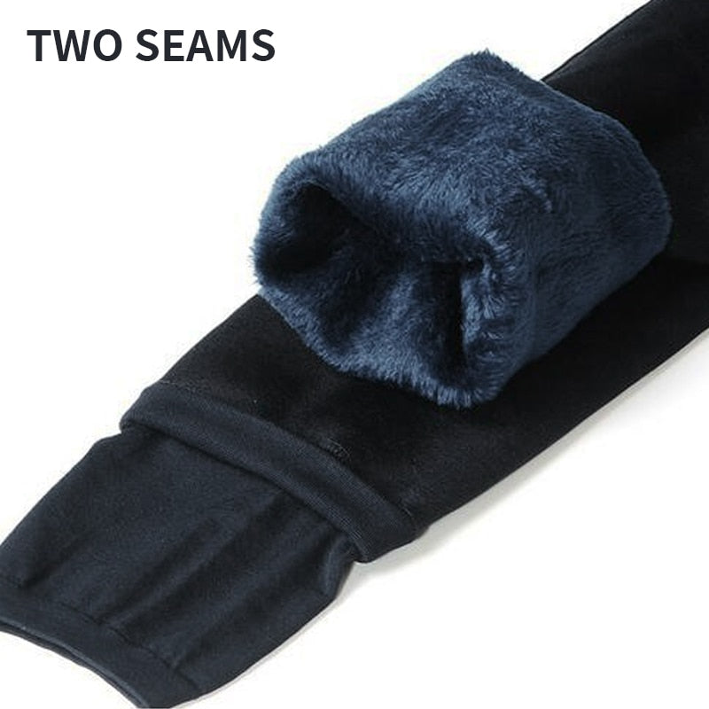 8 Farben S-XL Winter-Kaschmir-Leggings für Damen, warm, große Größe, Kunstsamt, gestrickt, dick, schlank, superelastisch