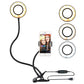 Selfie Ring Licht mit Flexible Handy Halter, Faule Halterung Schreibtisch Lampe LED für Youtube, Live Stream, Büroarbeit