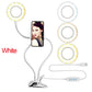 Selfie Ring Licht mit Flexible Handy Halter, Faule Halterung Schreibtisch Lampe LED für Youtube, Live Stream, Büroarbeit