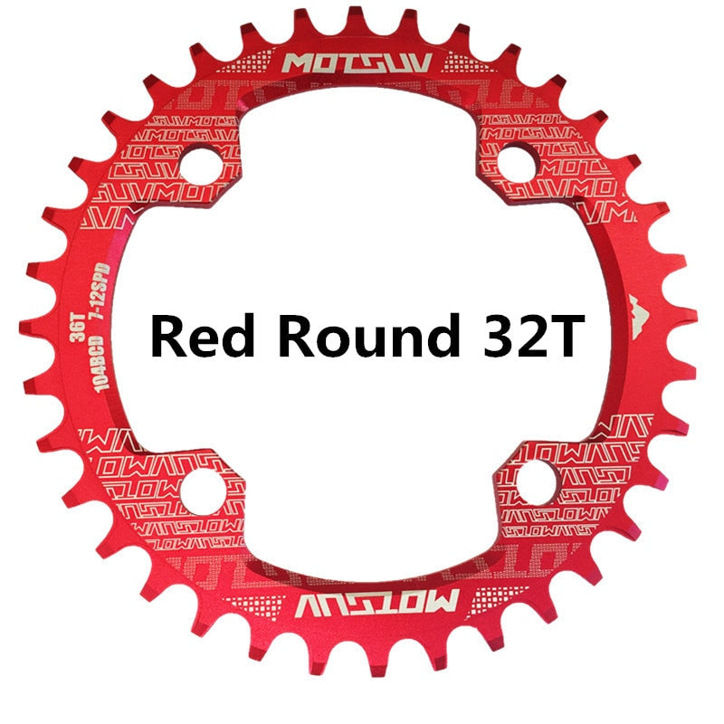 Runde Narrow Wide Kettenblatt MTB Mountainbike Fahrrad 32T, 34T, 36T, 38T Kurbelgarnitur Einzelne Zahn platte