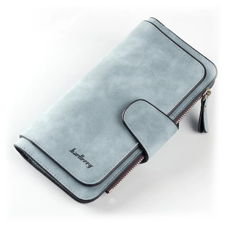 2023 Women Wallets Fashion Long PU Leather Top Quality Card Holder Classic Female Purse  Zipper  Wallet For Women