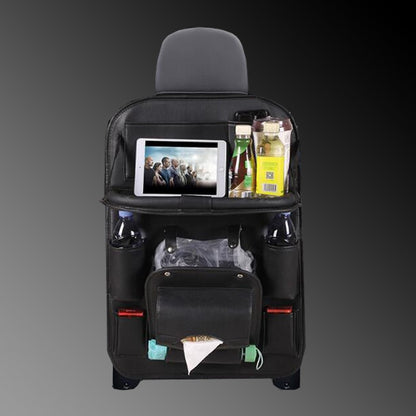 Auto-Aufbewahrungstasche aus PU-Leder, Multifunktions-Rückenlehne, Hängetasche, wasserdicht, Auto-Organizer