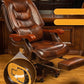 Leder-Chefstuhl, Business-Massage-Chefsessel, Massivholz-Bürostuhl, Liege-Lift-Drehstuhl, Heimcomputer-Stuhl