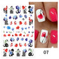 3D Nagelaufkleber, love Aufkleber, Gesicht Muster, Valentinstag Nail art Dekoration, Liebesherz
