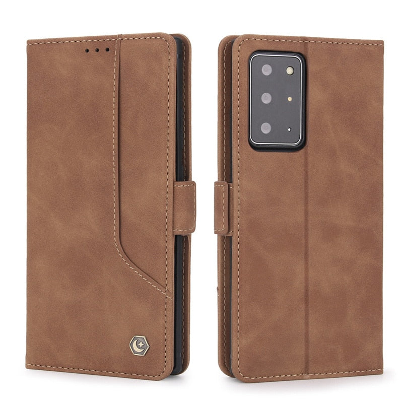 Luxus Ledertasche Für Samsung Galaxy Note 20, Ultra 10, 9 Plus, Note20ultra, Magnetische Flip Wallet Card Slots