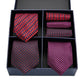 Geschenkbox-Set Herren-Krawatte, Seide, klassisches Jacquard-Gewebe, extra langes Krawatten-Einstecktuch-Set für formelle Hochzeitsfeier für Männer
