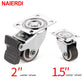 4PCS 1-2inch Möbelrolle Weichgummi Universalrad Schwenkrolle Rollenrad für Trolley-Zubehör