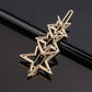 Damen Metall Haar Clip, Goldene Geometrische Haarnadel, Haarspange