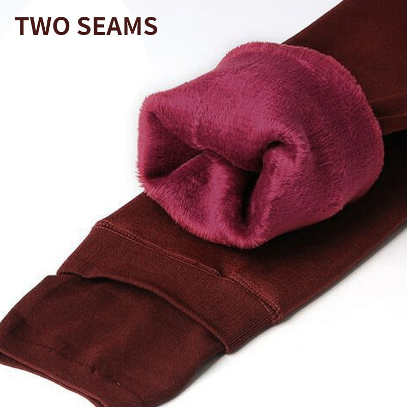 8 Farben S-XL Winter-Kaschmir-Leggings für Damen, warm, große Größe, Kunstsamt, gestrickt, dick, schlank, superelastisch