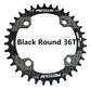 Runde Narrow Wide Kettenblatt MTB Mountainbike Fahrrad 32T, 34T, 36T, 38T Kurbelgarnitur Einzelne Zahn platte