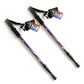 2 Teil/para 135 CM Spazierstock Trekking, Stoßfest, Aluminiumlegierung Klettern Stick Teleskop zum Wandern