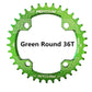 Runde Narrow Wide Kettenblatt MTB Mountainbike Fahrrad 32T, 34T, 36T, 38T Kurbelgarnitur Einzelne Zahn platte