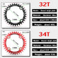 Runde Narrow Wide Kettenblatt MTB Mountainbike Fahrrad 32T, 34T, 36T, 38T Kurbelgarnitur Einzelne Zahn platte