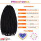 18 Zoll Ombre Marley Zöpfe Häkelhaar,  Häkelgeflecht Twist Box Afro Synthetik Jumbo Flechten Haarverlängerungen