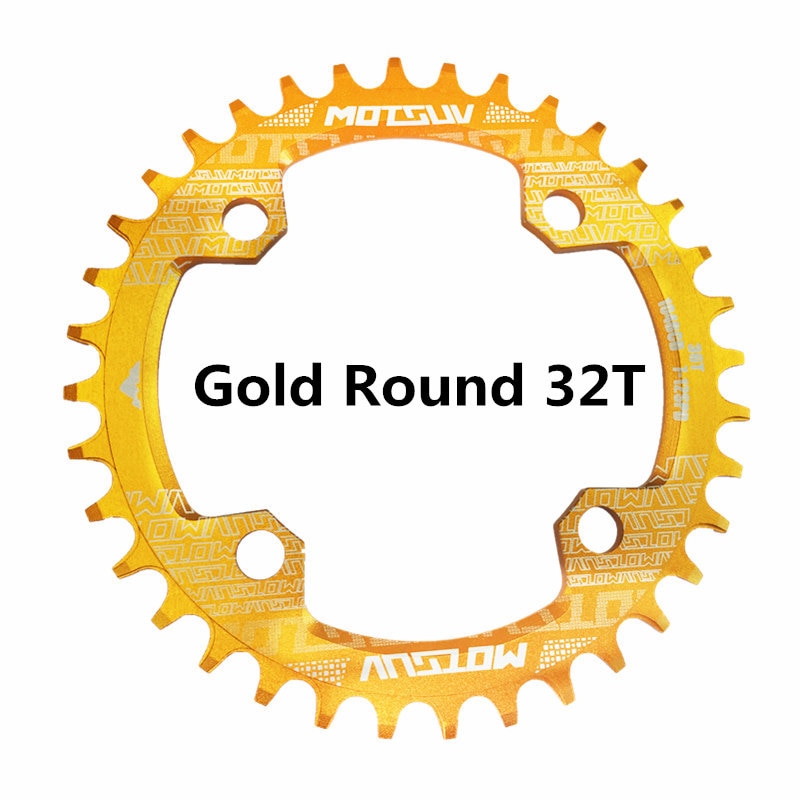 Runde Narrow Wide Kettenblatt MTB Mountainbike Fahrrad 32T, 34T, 36T, 38T Kurbelgarnitur Einzelne Zahn platte