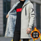 2023 Männer Winter Verdicken Fleece Jacke mit Kapuze