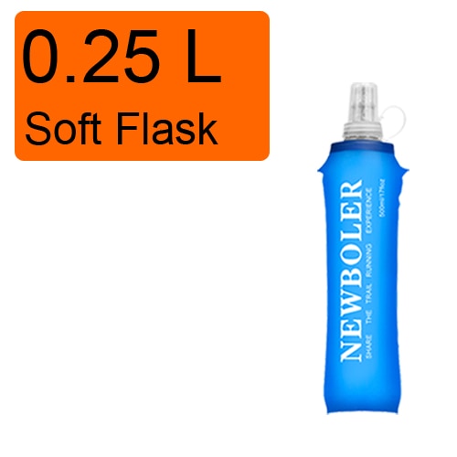250 ml 500 ml Soft Flask, zusammenklappbare Wasserflasche, TPU-frei, zum Laufen, Trinkrucksack, Hüfttasche, Weste, SD09, SD10