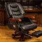 Leder-Chefstuhl, Business-Massage-Chefsessel, Massivholz-Bürostuhl, Liege-Lift-Drehstuhl, Heimcomputer-Stuhl