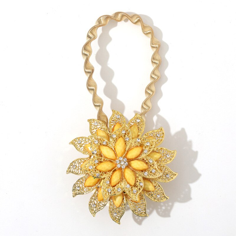 Bunte Vorhangschnalle, dehnbarer Frühling, magnetischer Vorhang-Clip, Vorhanghalter, kreativer Blumen-Riemen