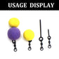 10PCS Boilie-Schraube mit Mirco-Ringwirbel für Ronnie Rig, D-Rig und Chod Rig, Terminal Tackle Köderhalter