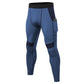 Männer Patchwork Kompression Laufhose inkl. Telefontasche, Elastische Fitness Leggings