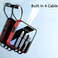 20000 mAh Mini-Powerbank mit Micro-USB-Typ-C-Kabel, tragbares Ladegerät, LED-Spiegel-Powerbank, externer Akku