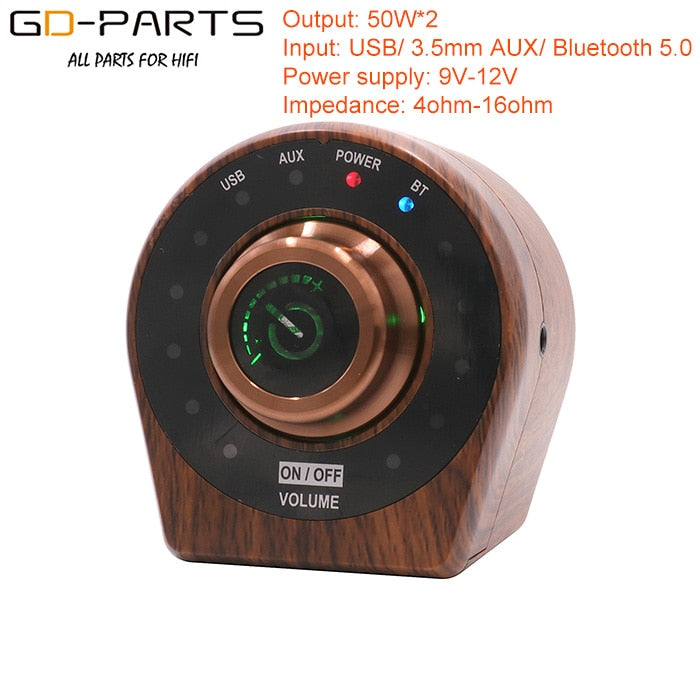 Mini Stereo Hifi Digital Power Verstärker TPA3116 Desktop AMP Heimkino Unterstützung Bluetooth 5,0 USB AUX Player 50W x 2