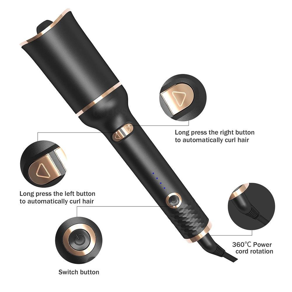Automatischer Lockenwickler, automatischer Lockenstab, rotierender Keramik-Luftlockenwickler