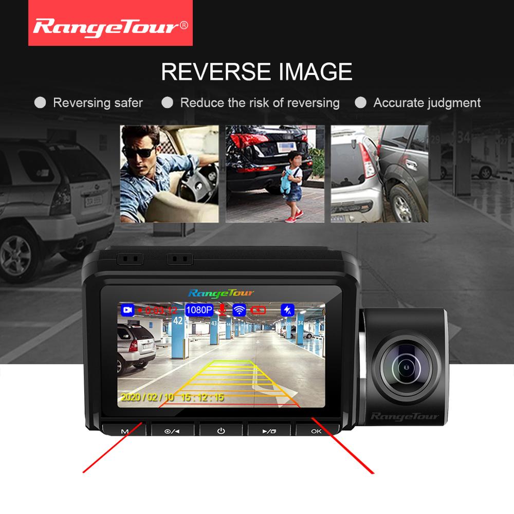 2-Kameras Car DVR mit WiFi ADAS Dash Cam Dual Lens 1080P+1080P, doppelte Videoaufnahme
