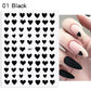 3D Nagelaufkleber, love Aufkleber, Gesicht Muster, Valentinstag Nail art Dekoration, Liebesherz