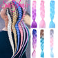 Sallyhair 24-Zoll-Ombre-Flechthaar, 2-Ton-Schwarz-Farbe, Jumbo-Zöpfe, Hochtemperaturfaser-Kunsthaarverlängerung