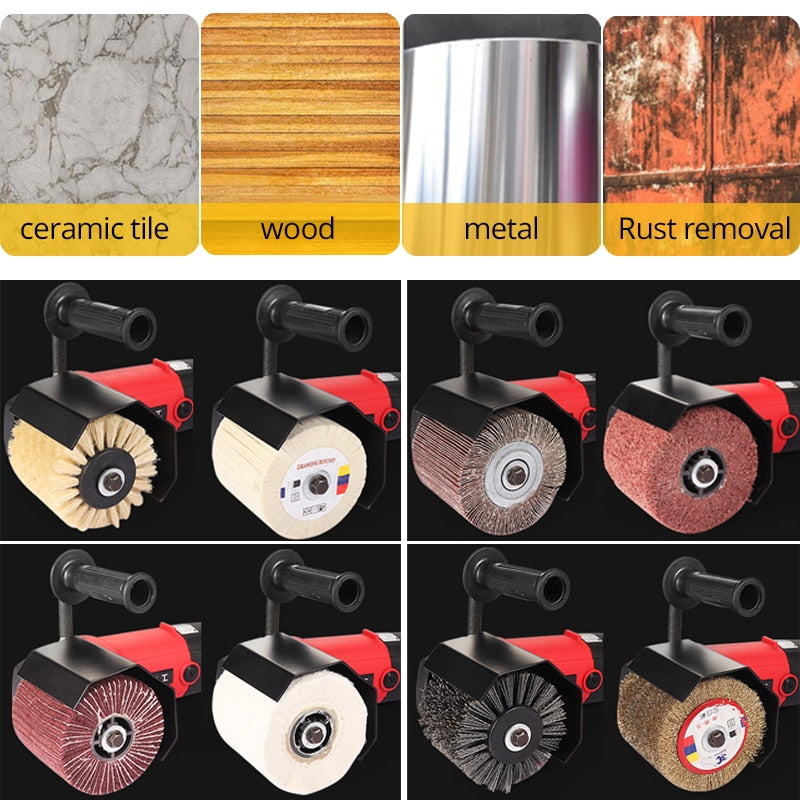 Industrielle Poliermaschine, Satiniermaschine zum Schleifen sowie zum Reinigen verschmutzter Oberflächen, Drahtziehmaschine zum Polieren von Metall, Holz, Keramikfliesen