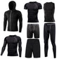 Männer Enge Sportwear Gymanzug, Kompression Leggings, Workout Sport Kleidung Sets