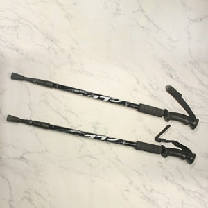 2 Teil/para 135 CM Spazierstock Trekking, Stoßfest, Aluminiumlegierung Klettern Stick Teleskop zum Wandern