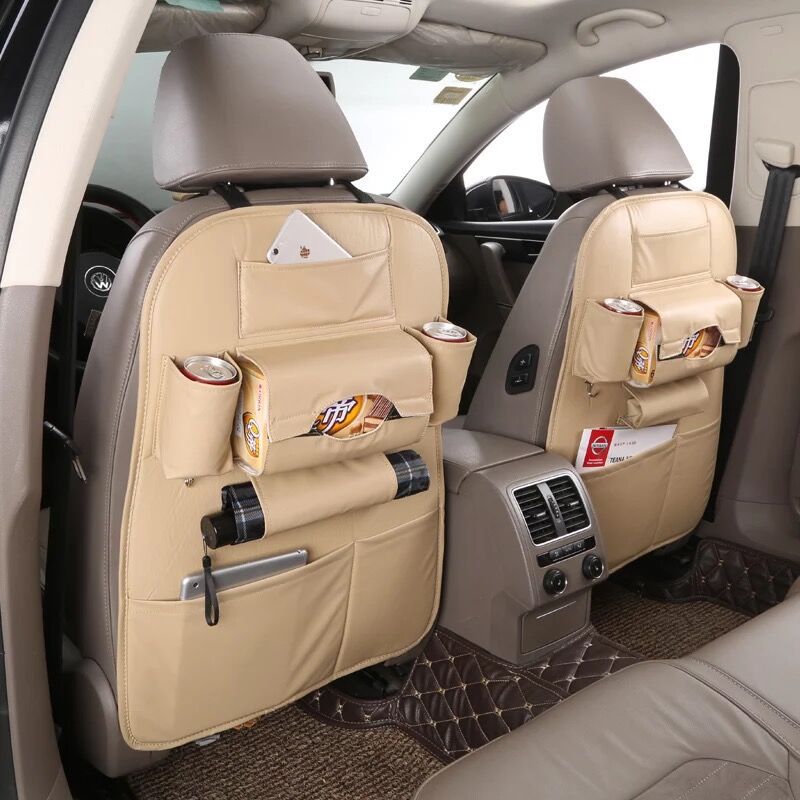 Auto sitz zurücklagerung Organizertasche aus Leder, Universal Multifunktionslagerung box zum Verstauen, Aufräumen