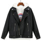 Herbst Winter Leder Jacke Übergroßen Freund Koreanischen Stil