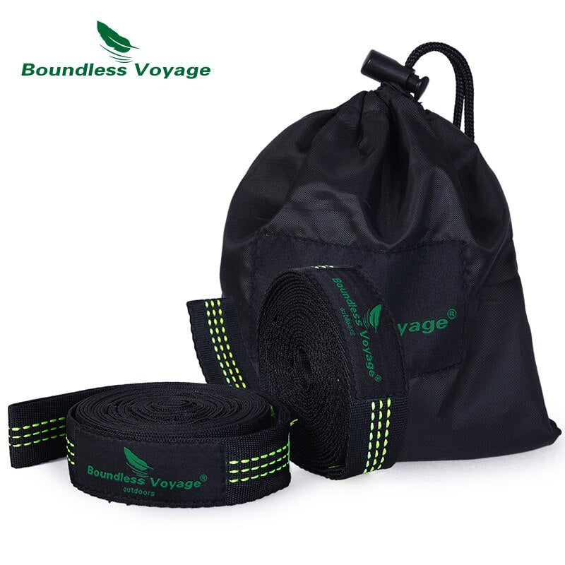 Boundless Voyage Camping-Hängematte mit Baumgurten, Karabiner Outdoor Hängebett Schaukel
